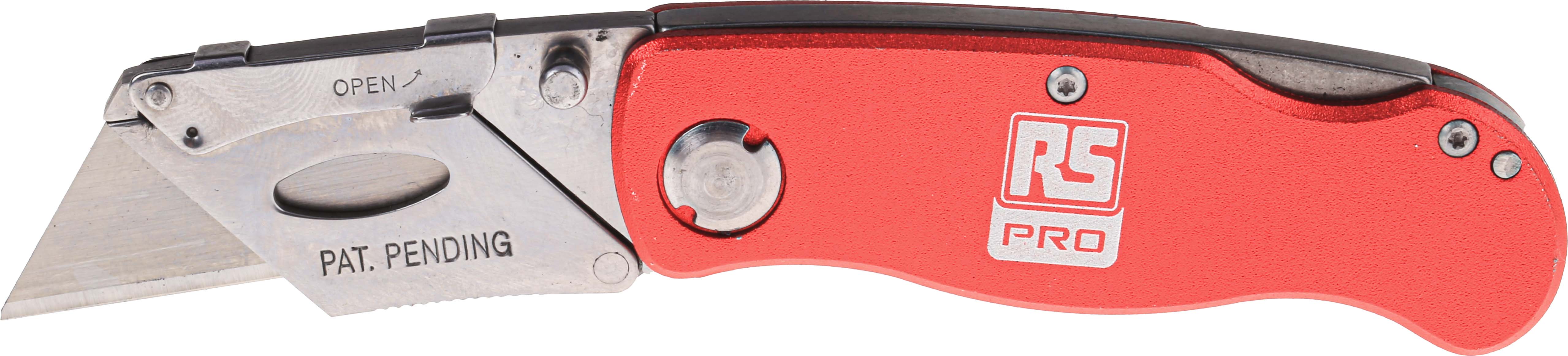 RS PRO Safety Knife with Straight Blade, Retractable