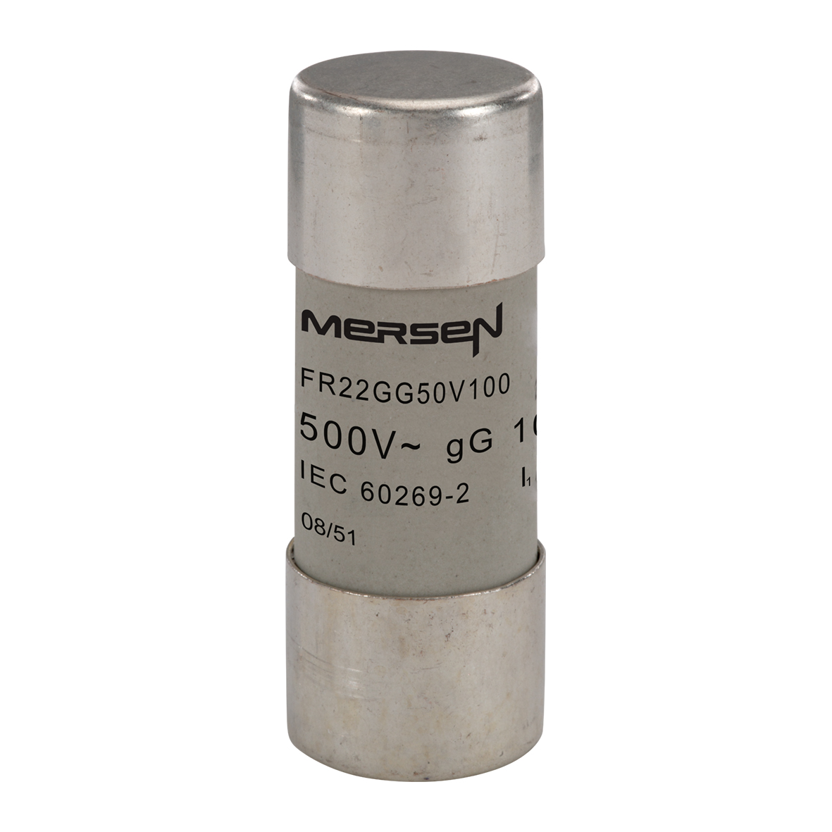 Mersen 100A Ceramic Cartridge Fuse, 22 x 58mm