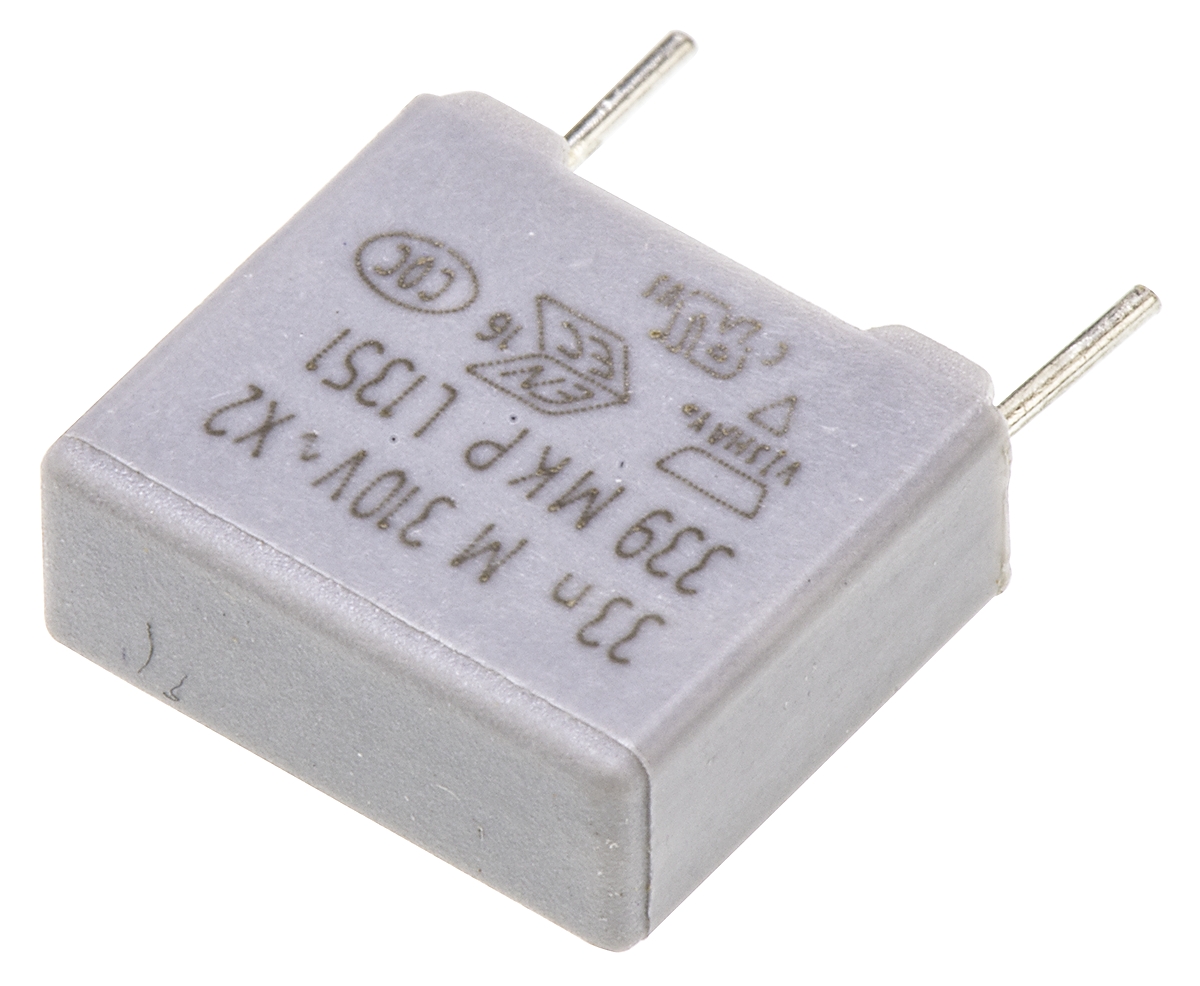Vishay MKP 339 Polypropylene Film Capacitor, 310V ac, ±20%, 33nF, Through Hole