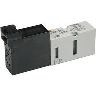 SMC 4 Port Solenoid Valve Solenoid Valve - Solenoid M5 VQD1000 Series 24V dc