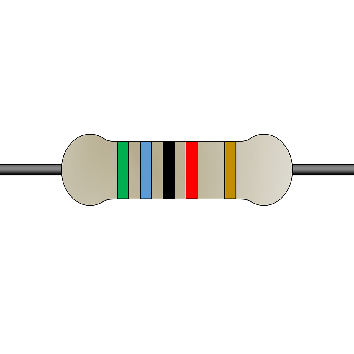 Yageo 56kΩ Carbon Film Fixed Resistor 1/4W 5% CFR-25JT-52-56K