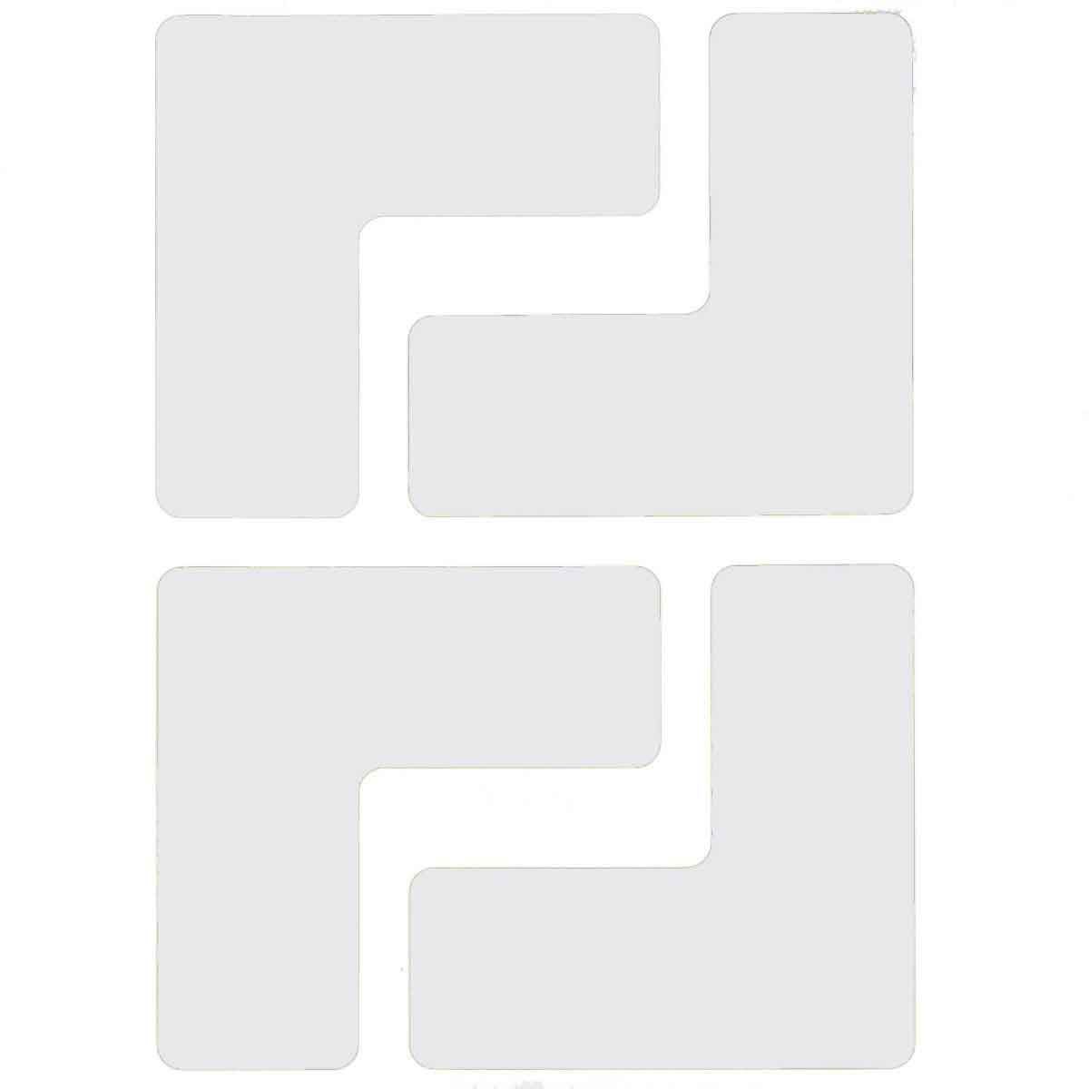 Brady Polyester Social Distancing Floor Mat Ground Marking Floor Sign, Self-Adhesive
