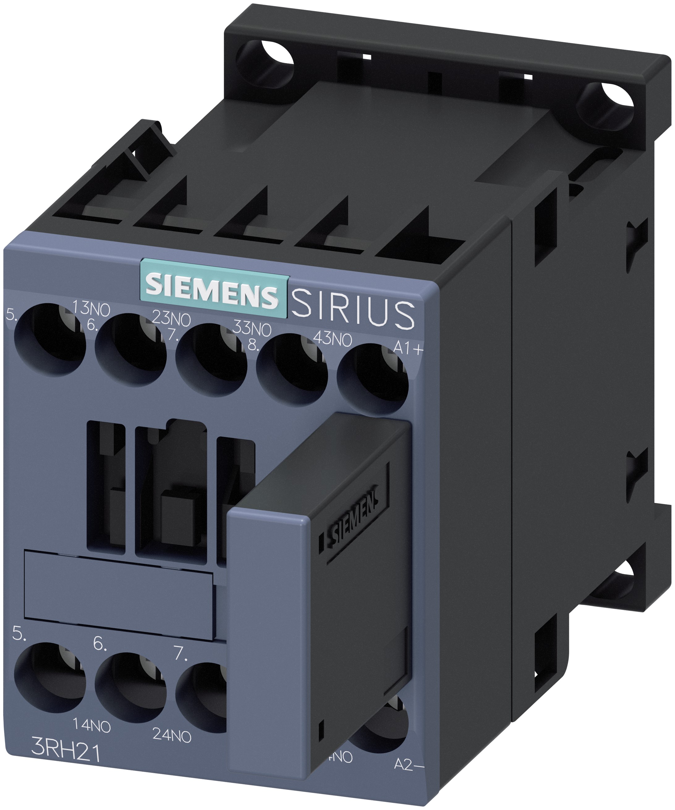 Siemens SIRIUS 3RH2 Contactor Relay, 10 A, 4NO, 600 V dc, 690 V ac