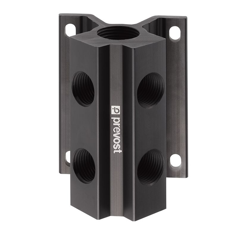 PREVOST FEMALE THREAD DOUBLE WALL BRACKET