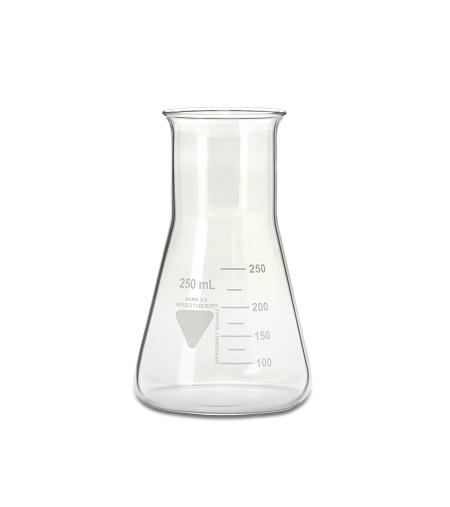 RS PRO Borosilicate Glass 250ml Laboratory Flask