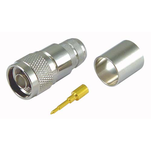 L-Com ANM Series, Plug Cable Mount N Connector, Crimp Termination, Straight Body