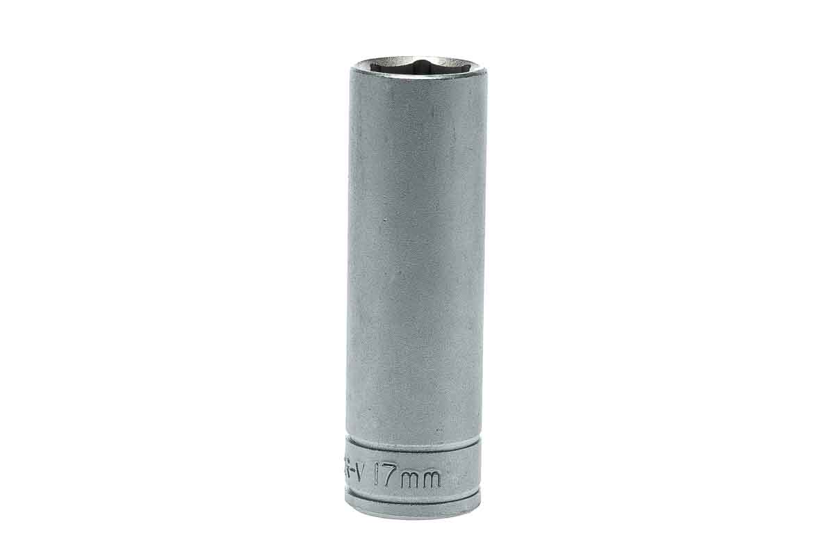 Teng Tools 1/2 in Drive 17mm Deep Socket, 6 point, 79 mm Overall Length