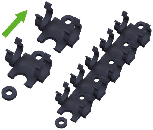 Murrelektronik Limited Black Universal Holder, Shell Size 9mm for use with Connector