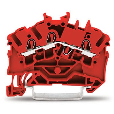 WAGO 2002-6303 TOPJOB S Series Red, 2.5mm², 1-Level, Push In Termination, ATEX, CSA, IECEx