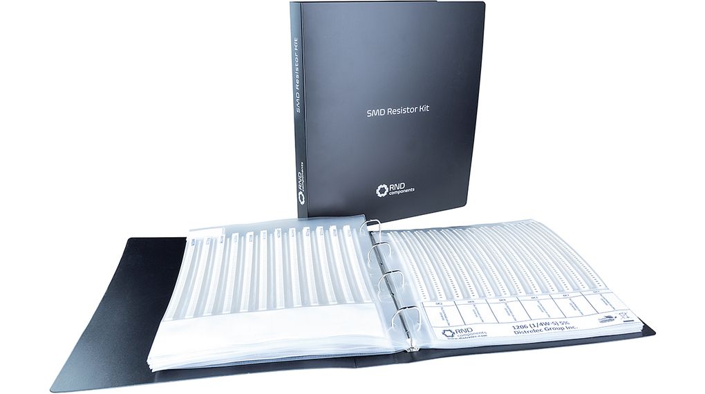 RND, RND 155 Thick Film, SMT 100 Resistor Kit, with 100 pieces, 1 O → 10 MO