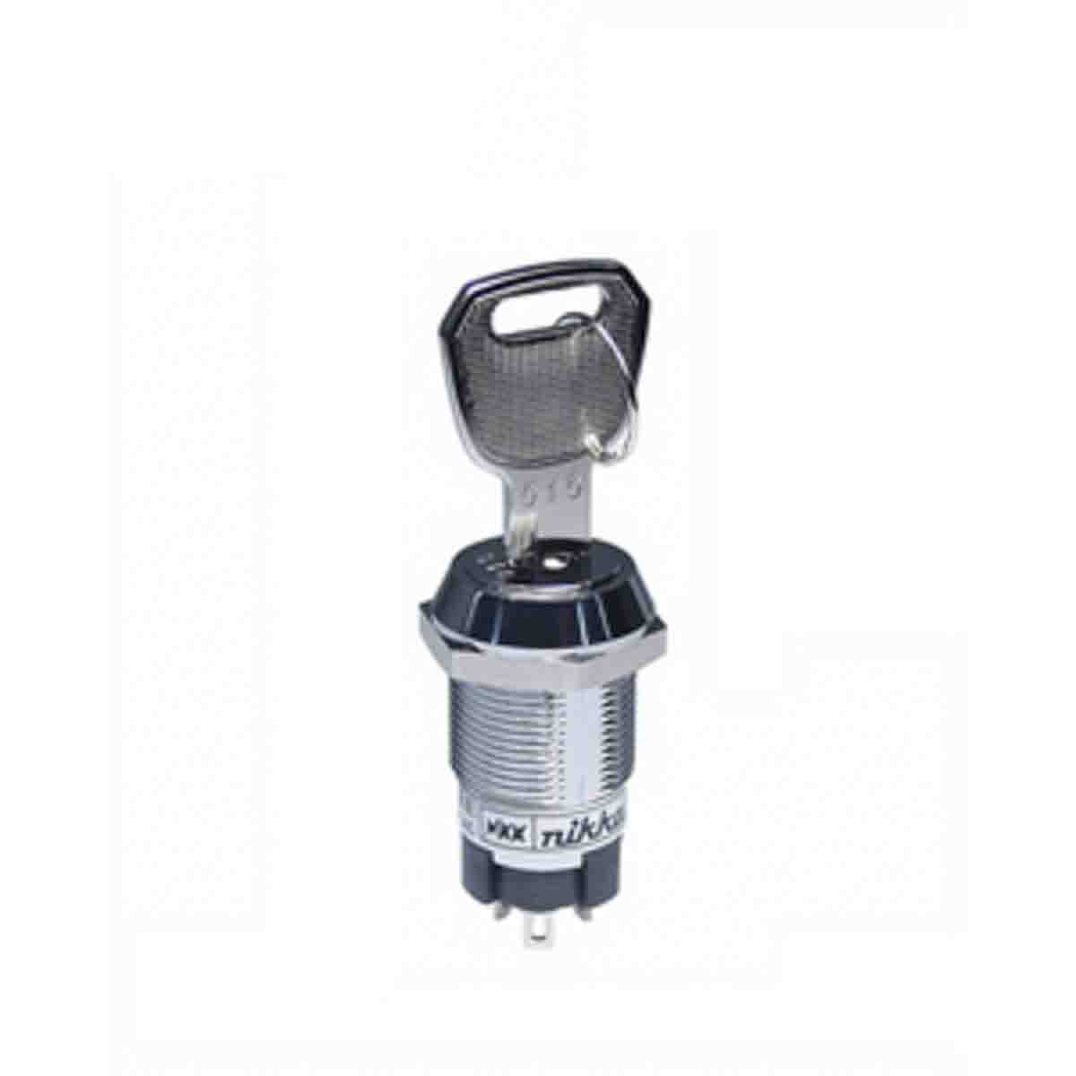 NKK Switches IP40 Keylock Switch, SPDT, 3 A 3-Way Flat-Key
