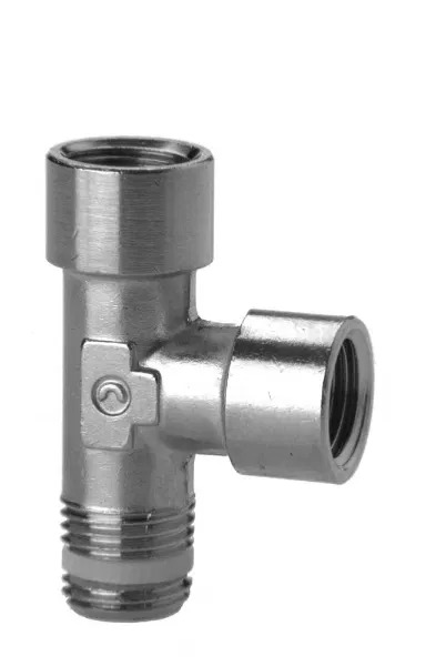 Camozzi S2000 Series Elbow Fitting, R 3/8 Male to G 3/8 Female, Threaded Connection Style, S2070 3/8-3/8