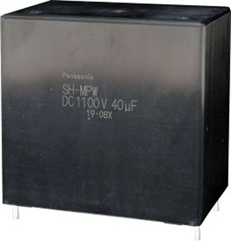 Panasonic EZPV Polypropylene Film Film Capacitor, 700V dc, ±10%, 55μF, Through Hole