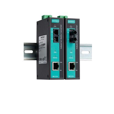 MOXA RS232, RS422, RS485 Ethernet Media Converter, 50Mbit/s, Full Duplex 40km