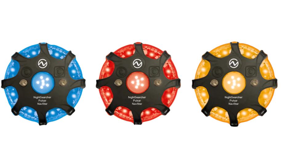 Nightsearcher Blue/Orange/Red/White Amber, Blue, Red Flashing