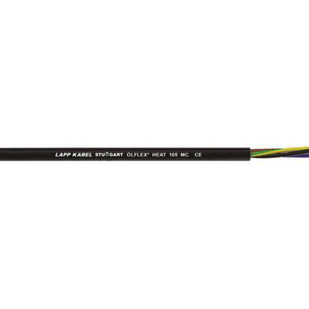 Lapp Black 1.5 mm² Hook Up Wire, 15 AWG, 100m, PVC Insulation, 0026012