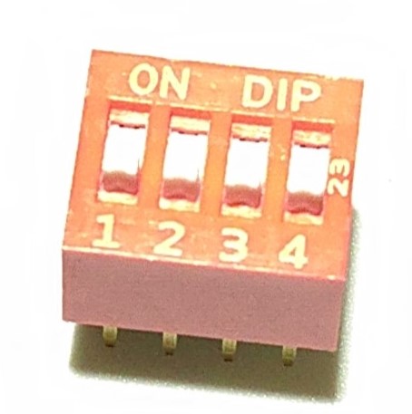 RS PRO 4 Way Through Hole DIP & SIP Switch SPST