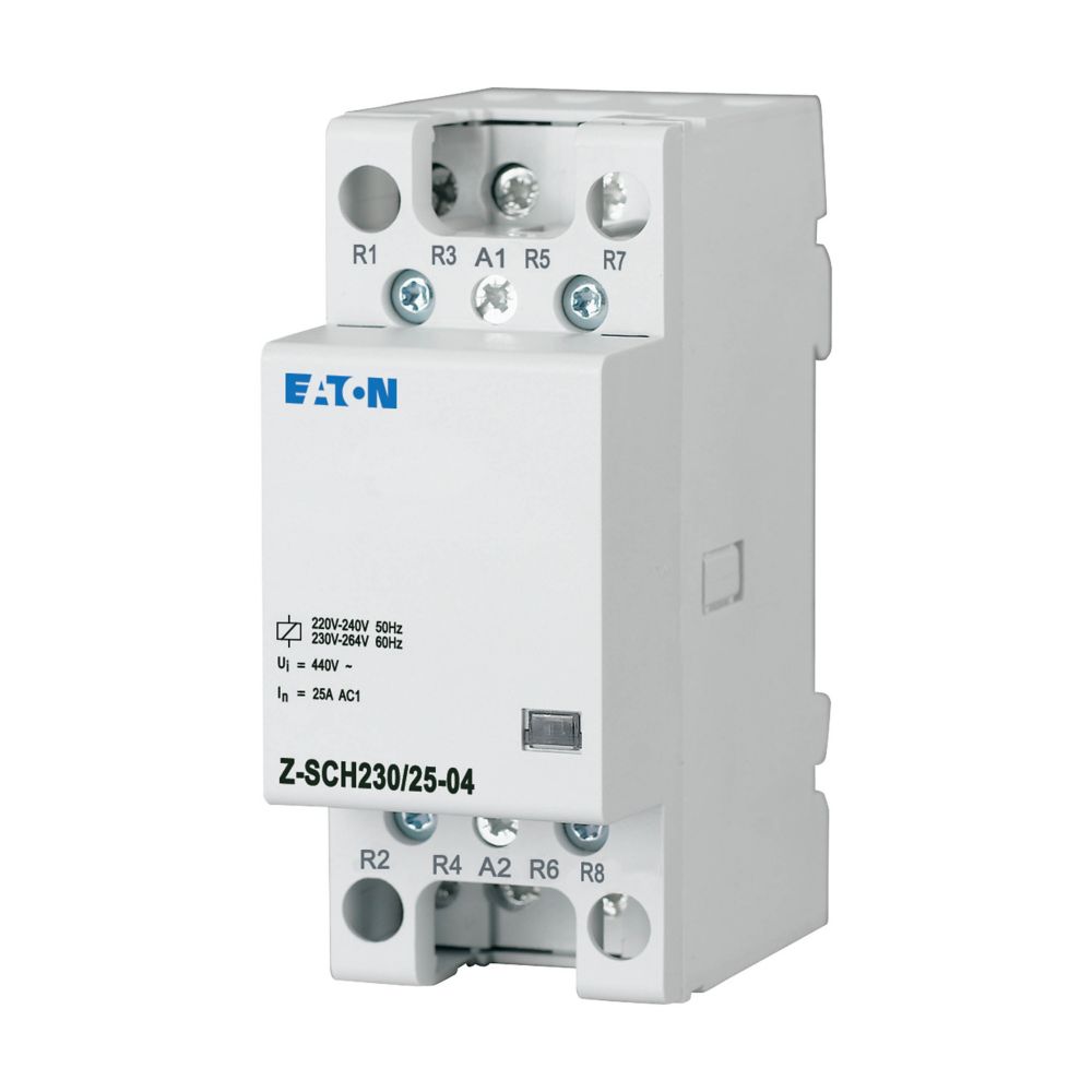 Eaton Z-SCH Installation Contactor, 230 V ac Coil, 25 A, 4N/C