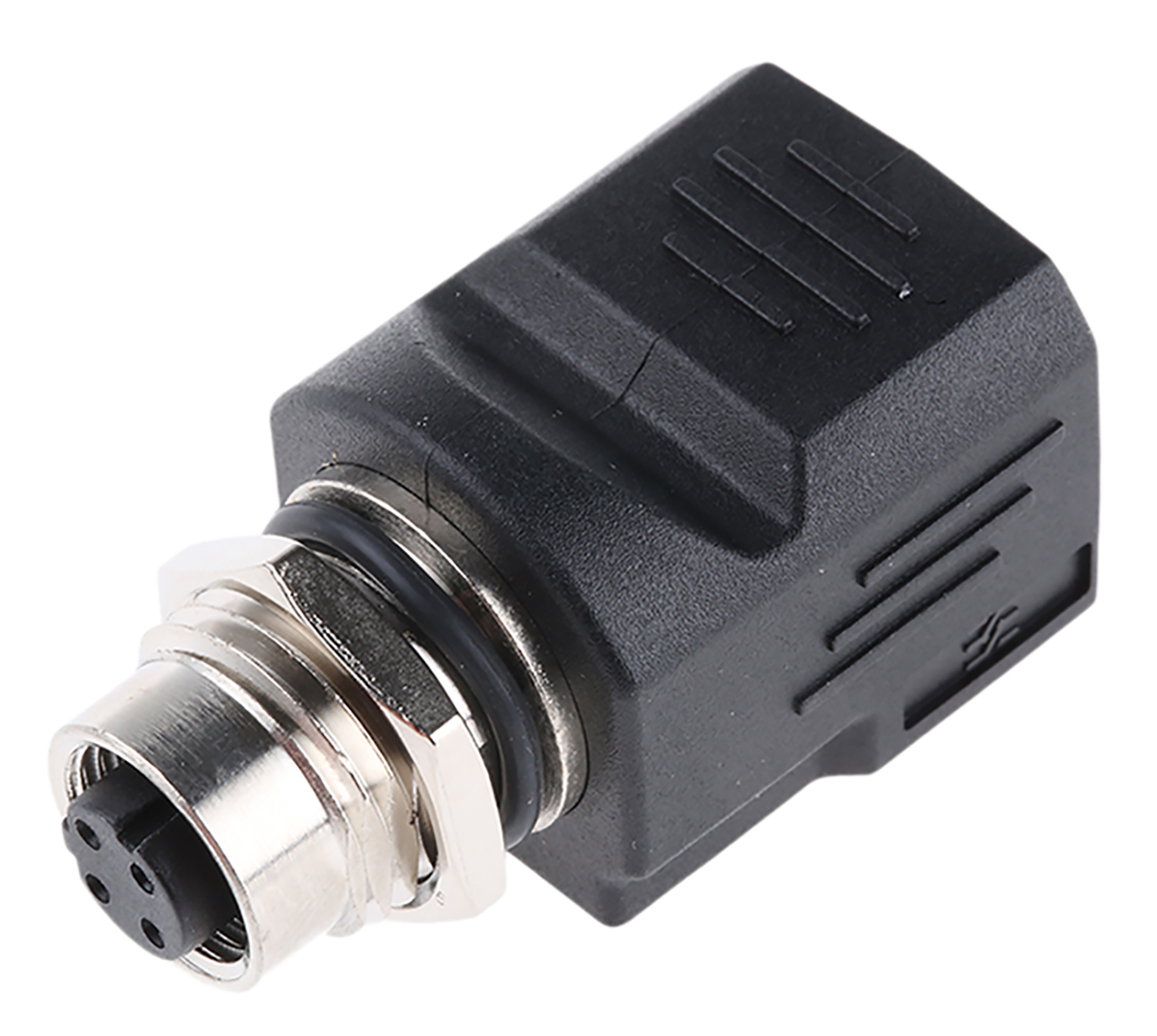 Weidmuller Single-Port M12 Socket/RJ45 Socket Adapter, Cat5, Shielded