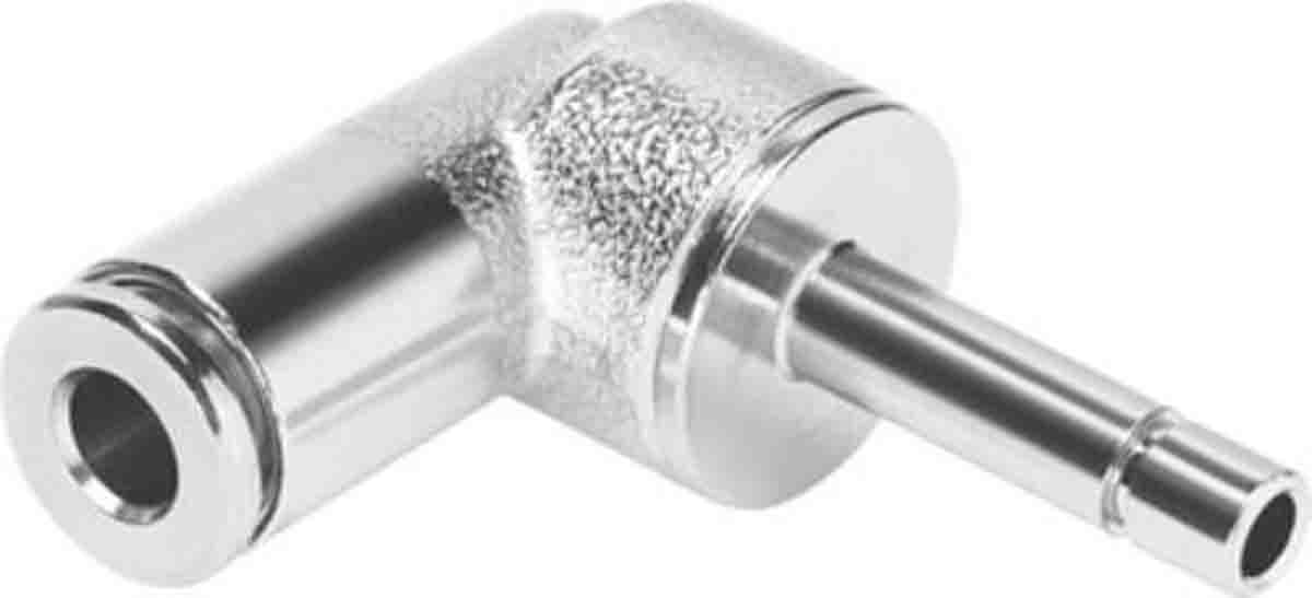 Festo NPQM Series Elbow Tube-toTube Adaptor, Push In 6 mm to Push In 6 mm, Tube-to-Tube Connection Style, 558782