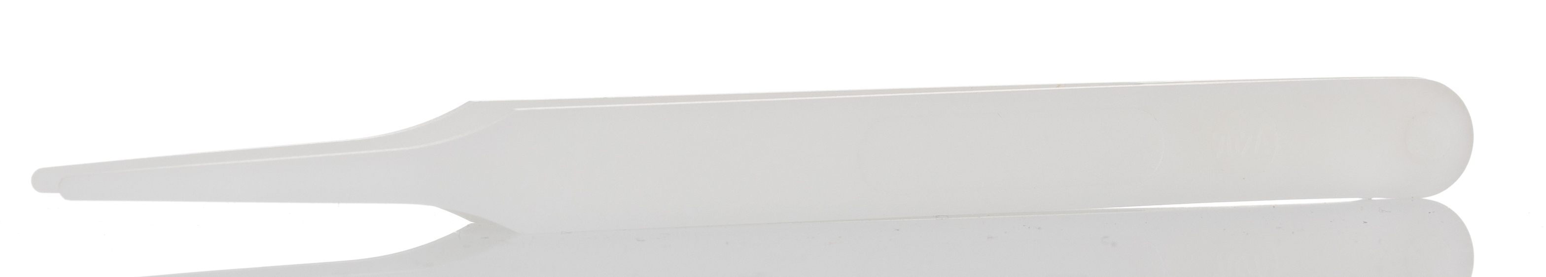 RS PRO 115 mm, Delrin Plastic, Straight; Flat; Rounded, Tweezers