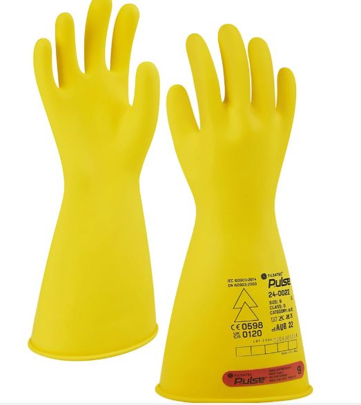 Tilsatec Latex, 1 Gloves Electrical Insulating Gloves, Size 10