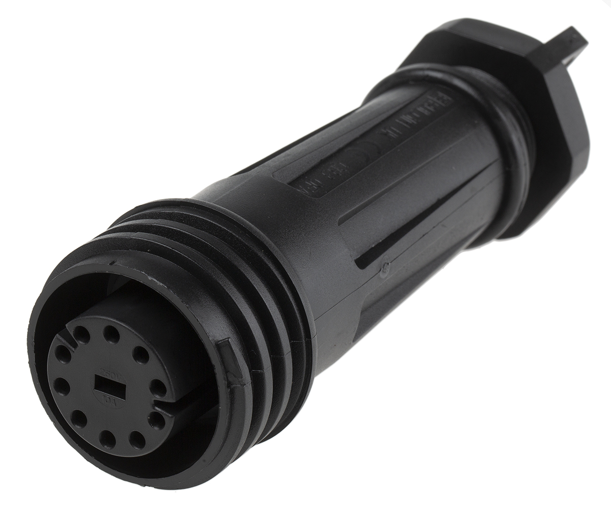 Bulgin Circular Connector, 10 Contacts, Cable, Standard Connector, Socket, Female, IP68, Buccaneer 900 Series