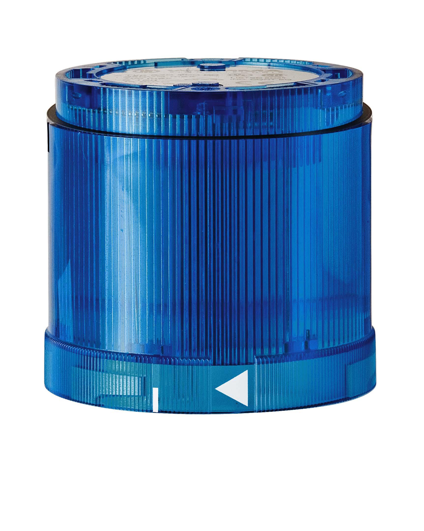 Werma KS70 Series Blue Flashing Effect Flashing Light Element, 115 V, Xenon Bulb, AC