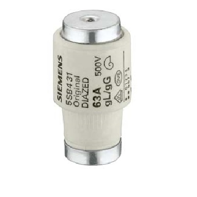 Siemens 63A DIII Diazed Fuse, 440 V dc, 500V ac