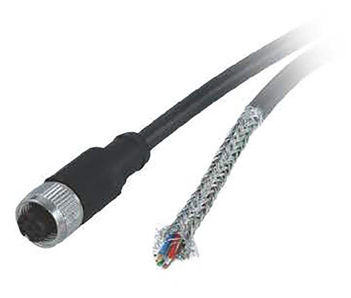Baumer Female 8 way M12 to 8 way Free End Sensor Actuator Cable, 2 m