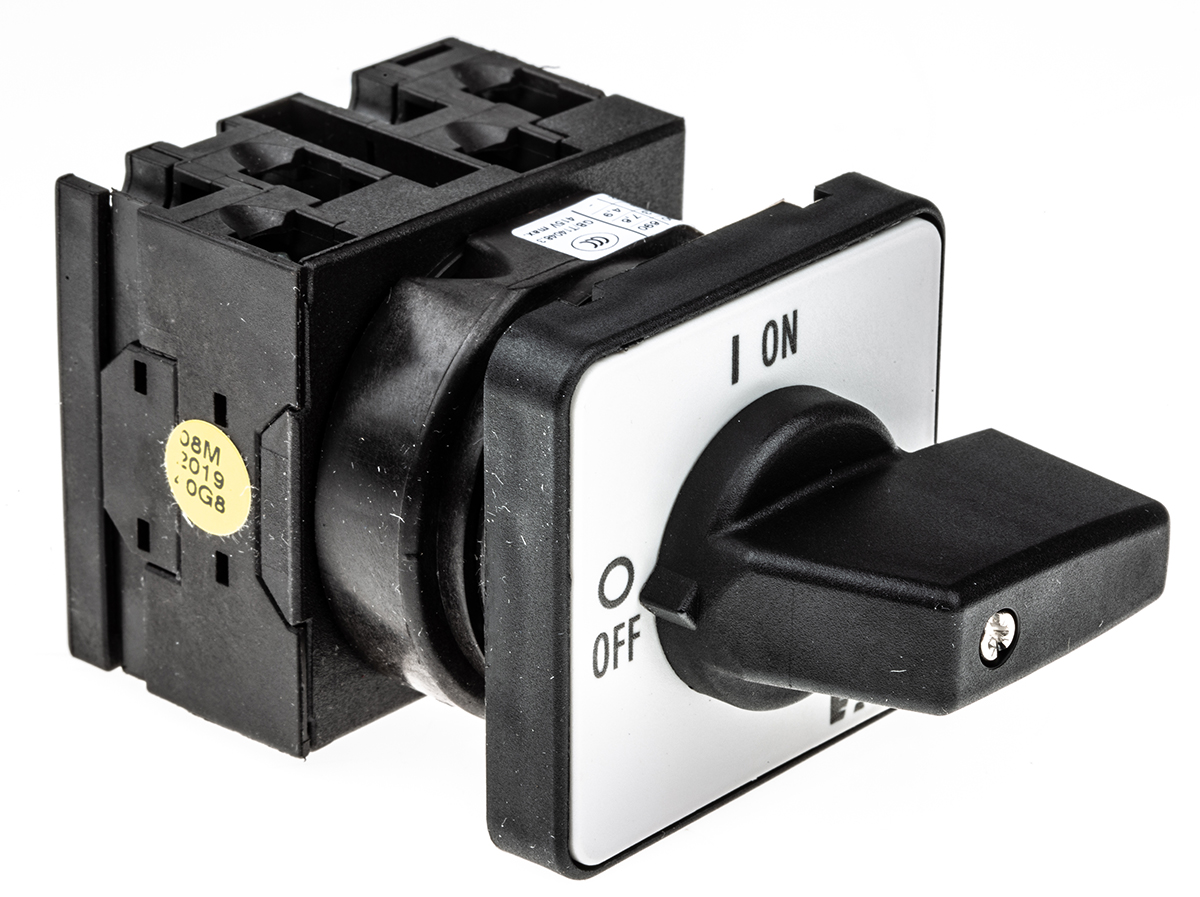 Eaton, 3P 2 Position 90° On-Off Cam Switch, 690V ac, 20A, Rotary Actuator