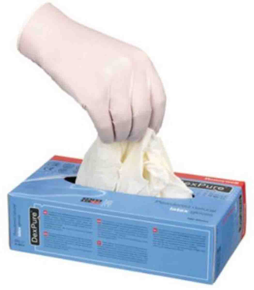 Honeywell Safety White Powder-Free Latex Disposable Gloves, Size 10, XL, 100 per Pack