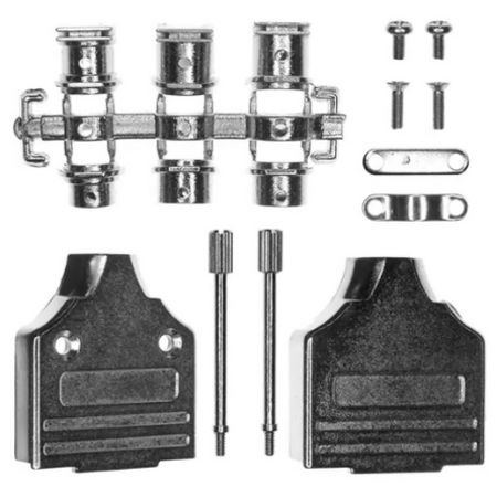 Norcomp 952 Series Zinc D Sub Backshell, 15 Way, Strain Relief