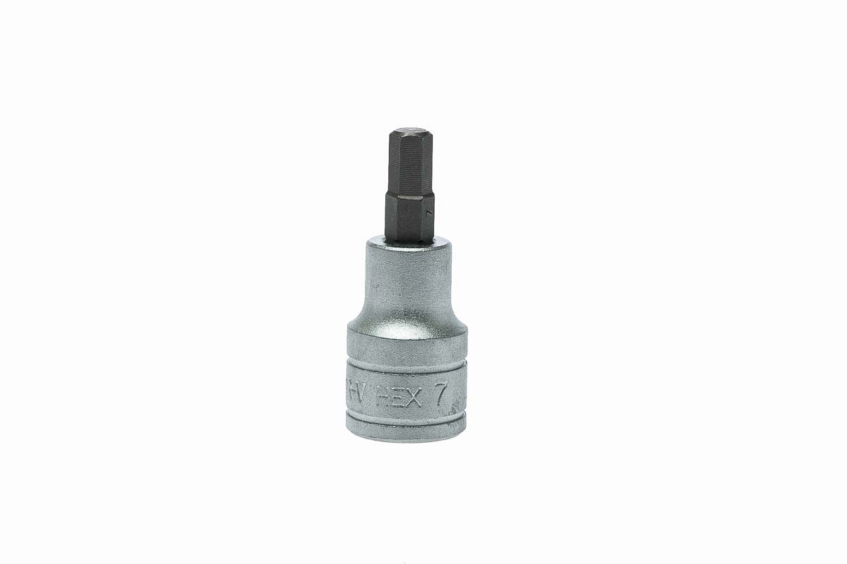 Teng Tools 1/2 in Drive Bit Socket, Hex Bit, 7mm