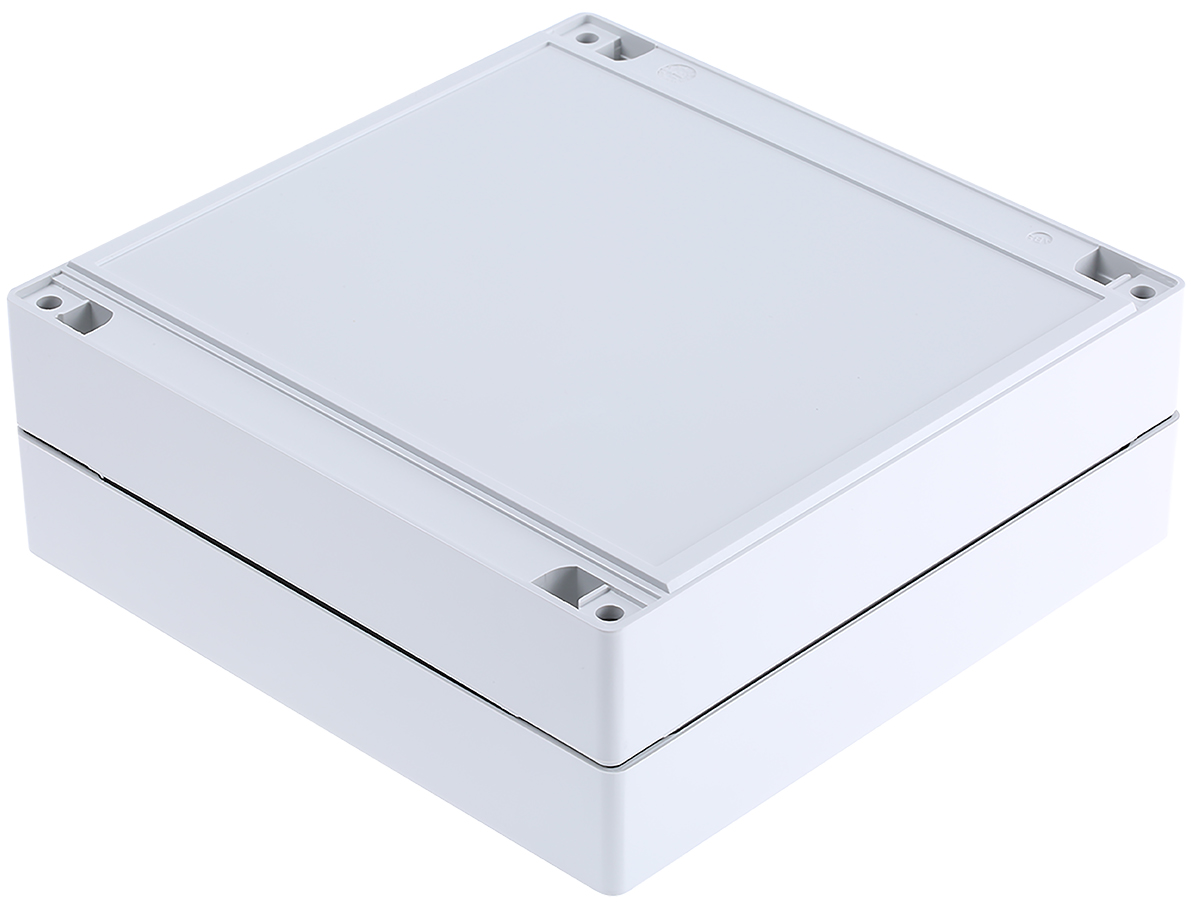 OKW Robust Box Series Grey ABS Enclosure, IP66, Grey Lid, 160 x 160 x 60mm