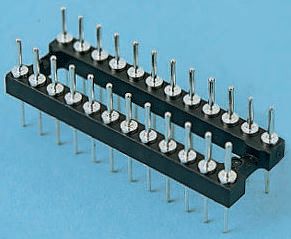 E-TEC 2.54mm Pitch 20 Way,Through Hole Mount IC Dip Header, Tin