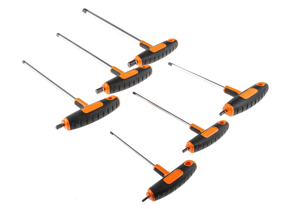 Bahco 6 piece T Shape Metric Hex Key Set, 3mm