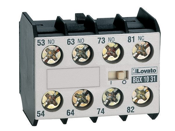 Lovato Auxiliary Contact, 4 Contact, 4NO, Front Mount, BG BGX10