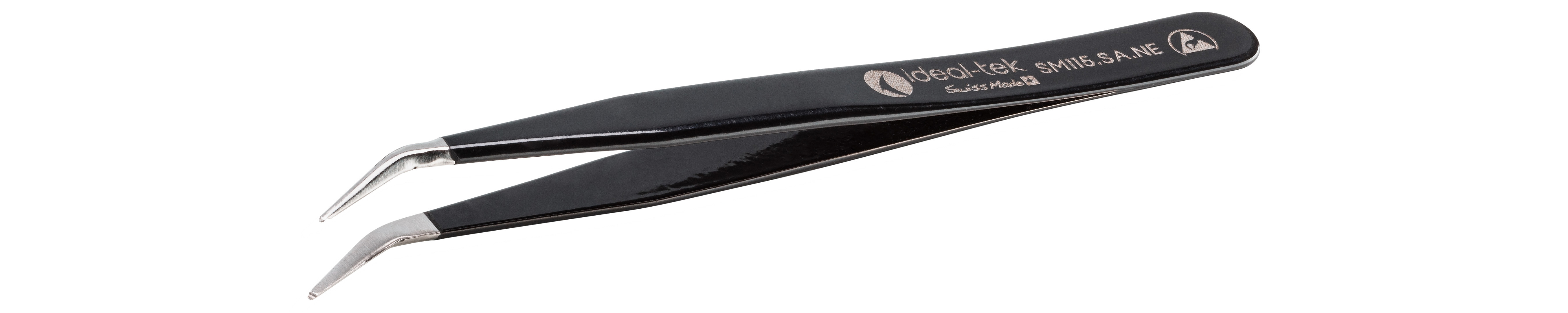 ideal-tek 120 mm, Polyester (Handle), Stainless Steel (Body), ESD Tweezers