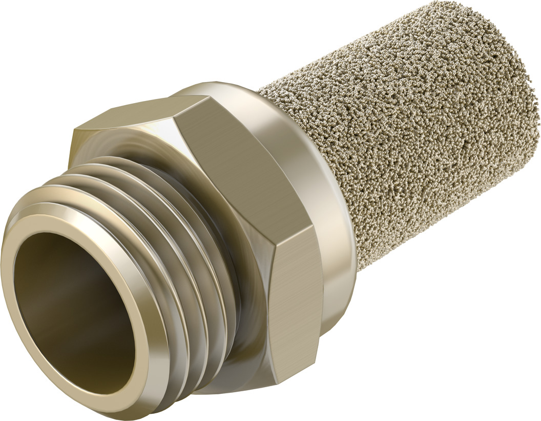 Festo AMTE Brass, Bronze 10bar Pneumatic Silencer, Threaded, G 1/4 Male
