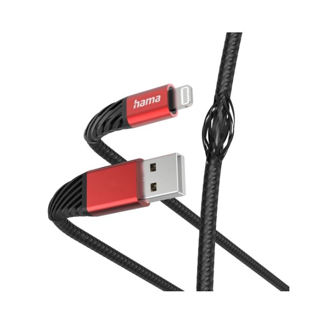 Hama USB 2.0, Male Lightning to Male USB A, 480Mbps, 1.5m