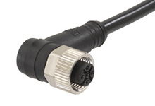Molex Female 4 way M12 to Unterminated Free End Sensor Actuator Cable, 5 m