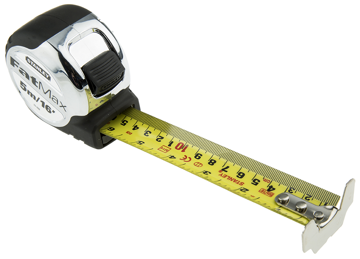 Stanley FatMax 5m Tape Measure, Metric & Imperial, With RS Calibration