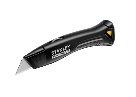 Stanley Safety Knife with Retractable Blade, Retractable, 165mm Blade Length