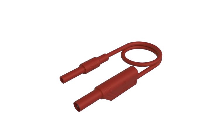 Hirschmann Test & Measurement Test lead, 32A, Red, 1m Lead Length