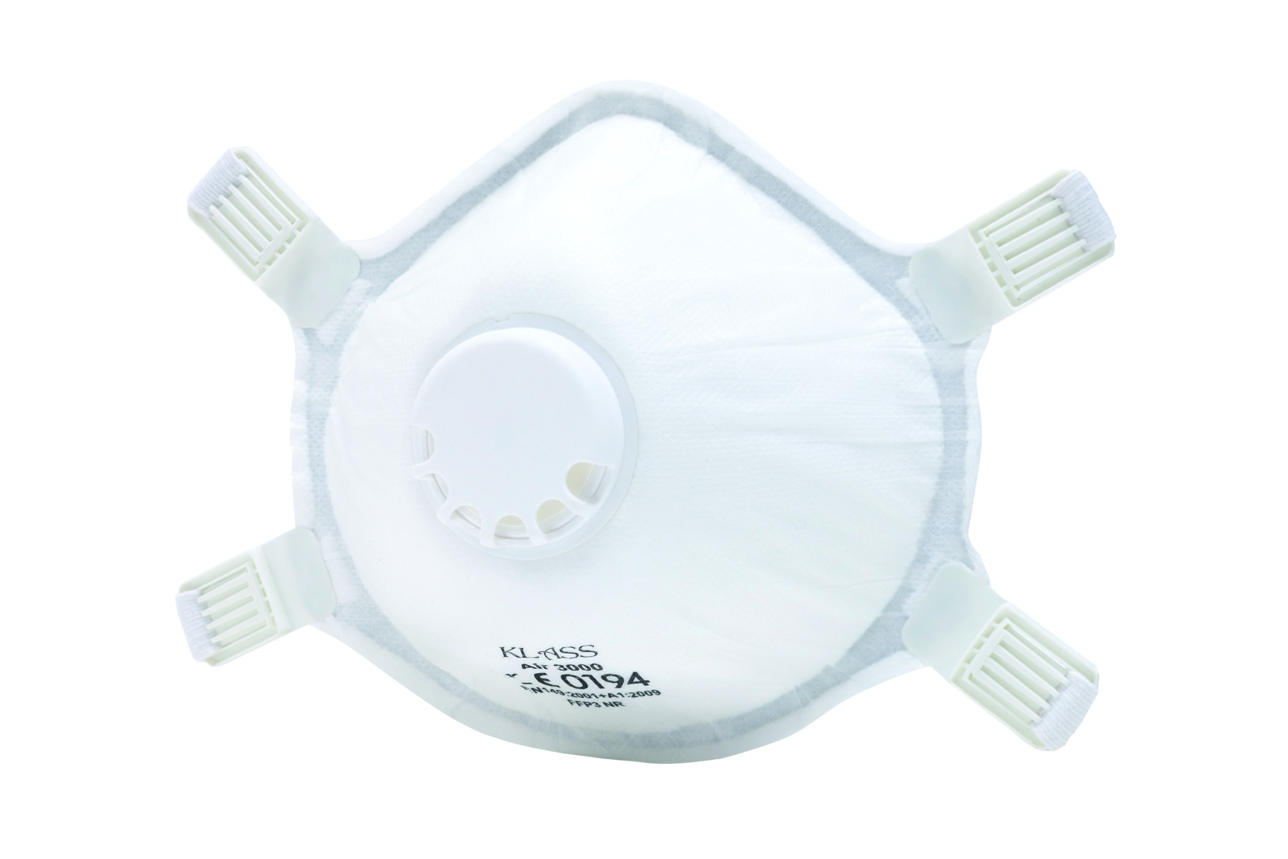 KLASS AIR 3000 Series Disposable Respirator, FFP3, Valved, Moulded