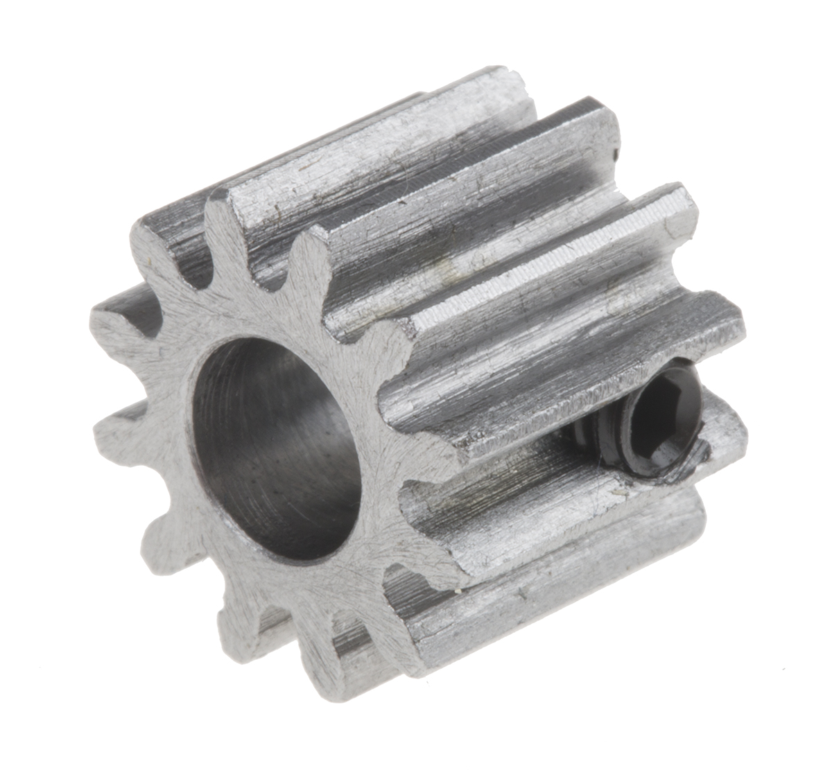RS PRO Steel 12 Teeth Spur Gear, 1 Module, 6mm Bore Diam, 12mm Pitch Diam, 14mm Hub Diam