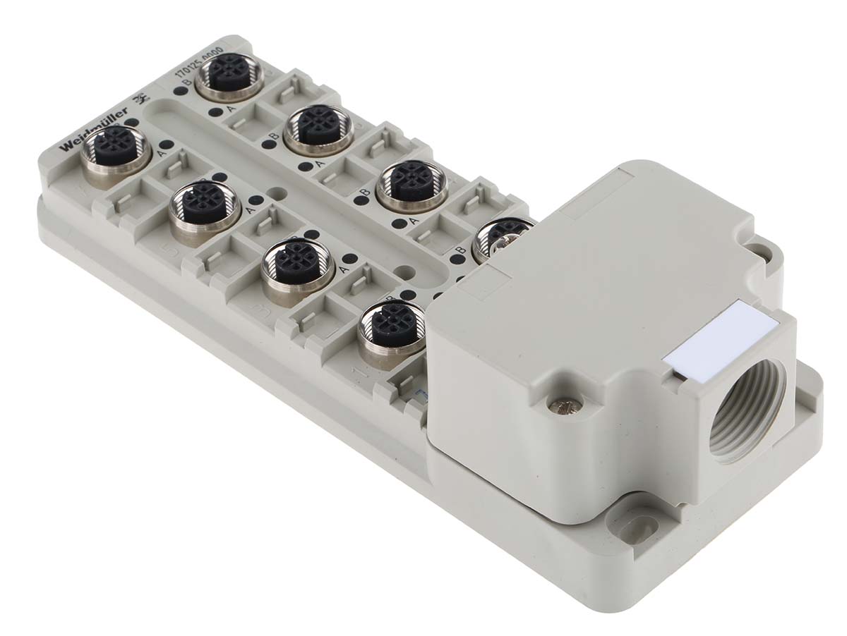 Weidmuller SAI Series Sensor Box, M12, 5 way, 8 port
