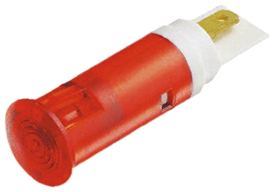 Signal Construct Red Panel Mount Indicator, 12 → 14V, 5mm Mounting Hole Size, Solder Tab Termination