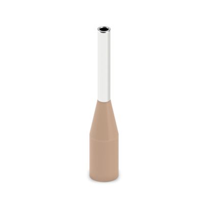 Phoenix Contact Insulated Ferrule, 6mm Pin Length, 0.8mm Pin Diameter, Brown